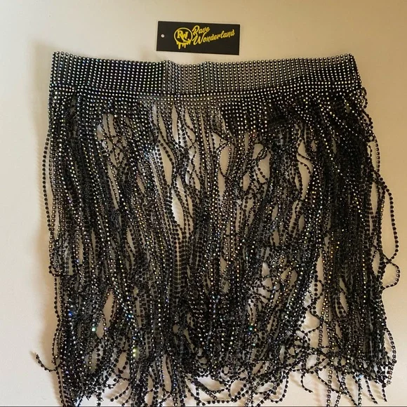 Rave wonderland rhinestone skirt - Picture 2 of 2